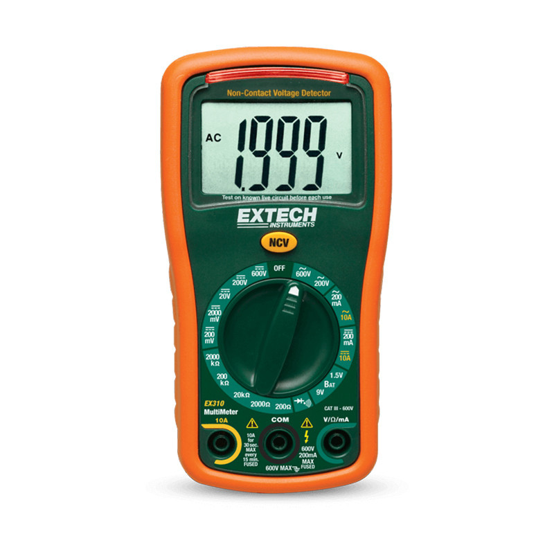 Multímetro digital detector voltaje temperatura Extech EX330
