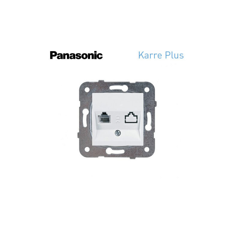 Toma de datos RJ45 Cat. 6 Panasonic Karre Plus WKTT04052WH