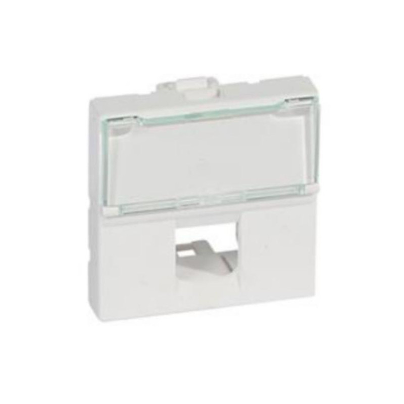 Adaptador para RJ45 Keystone Blanco Legrand Mosaic 2 modulos estrechos